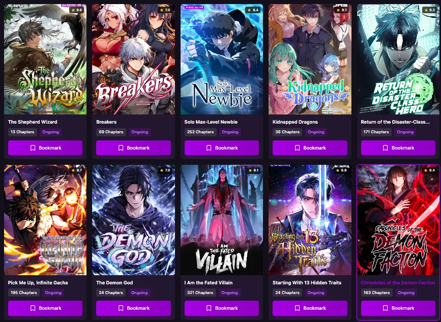Plateforme Scan Manga pour découvrir des mangas et des manhwas